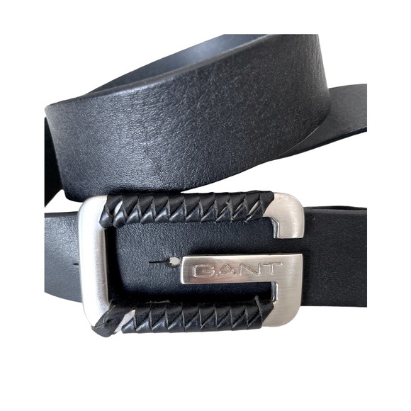 GANT Leather Belt W Metal Buckle - Picture 1 of 10
